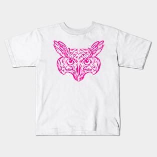 Pink owl Kids T-Shirt
